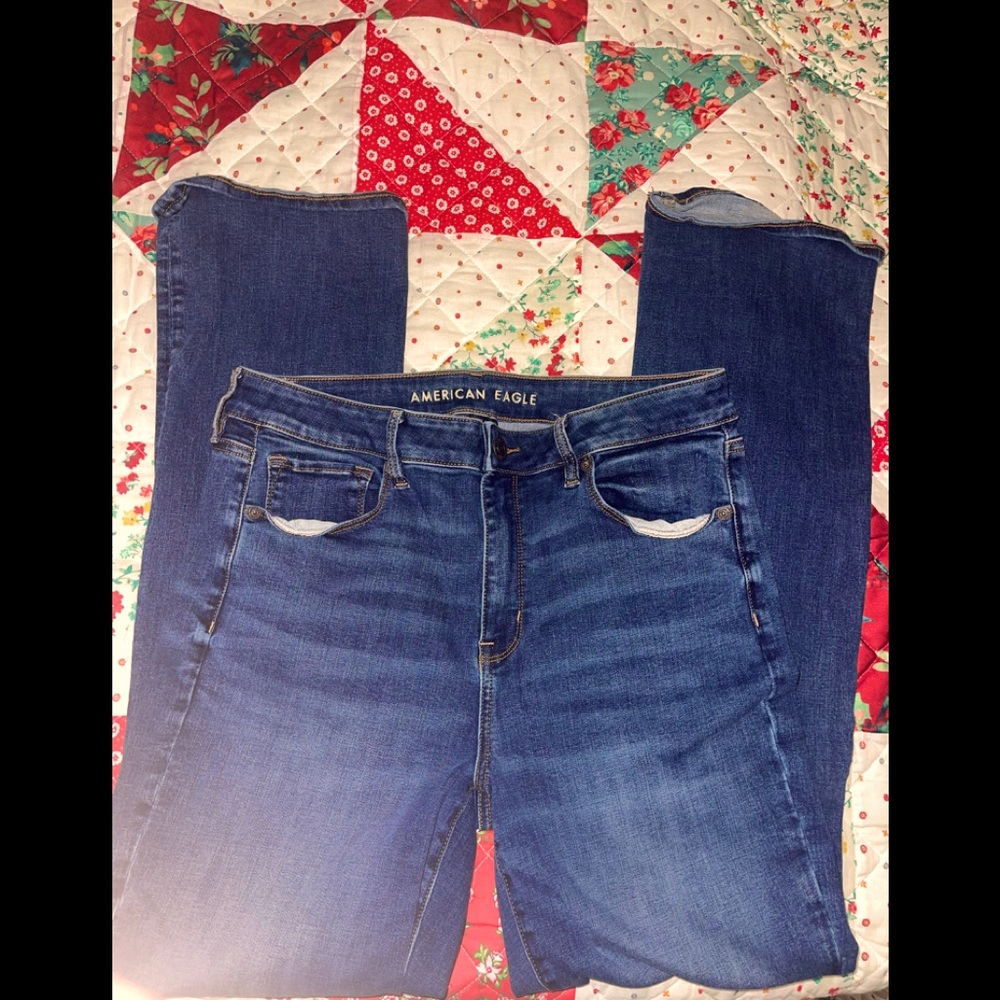 American Eagle High Rise Boot Cut Jean Sz. 14